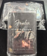 2021 Pamp Suisse 75th Anniv. Fender Stratocaster 1 oz 9999 Silver Coin Sealed