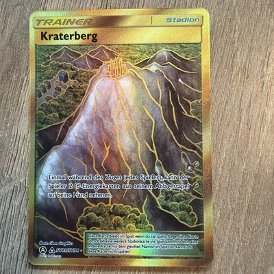 Trainer Kraterberg GOLD Karte Pokemon | Verborgenes Schicksal SV89/SV94 | MINT