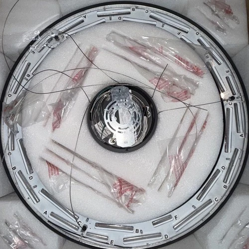 Quoizel Aurelia 30"W LED Abstract Ring Black Chandelier PCAUR5030 - Picture 5 of 8