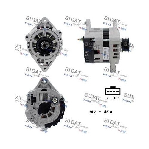 Alternateur Sidat A12DR1285A2 piece auto de charge 12V Daewoo