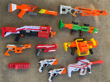 HUGE Nerf Gun Lot Accessories, Magazines Add-Ons UNTESTED - AS IS