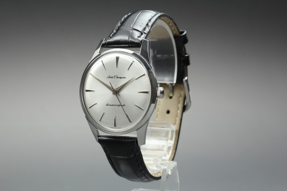OVERHAULED Vintage 1962 Seiko Champion J14104D Hand-winding 19J