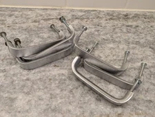 Reclaimed Vintage Brushed Aluminum Metal Drawer or Cabinet Pulls 6pcs