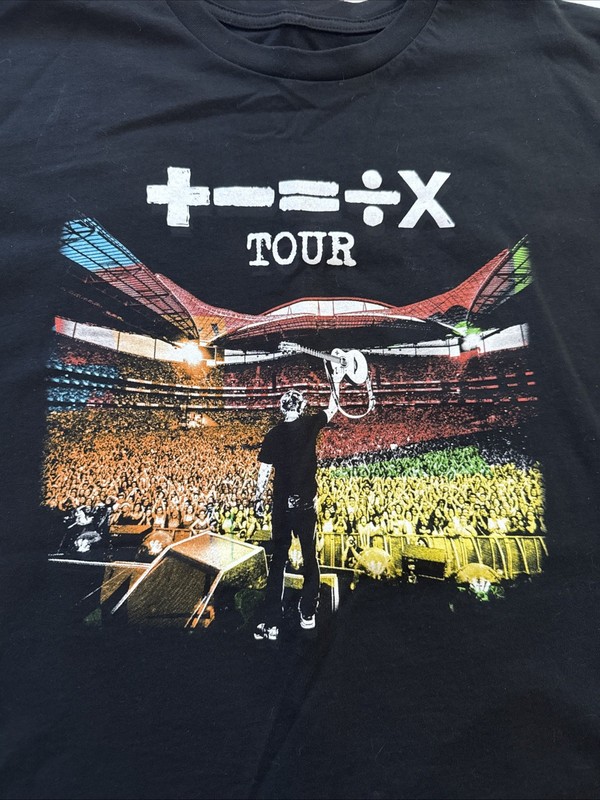 Ed Sheeran 2023 Mathematics America Tour Black T-Shirt Size L
