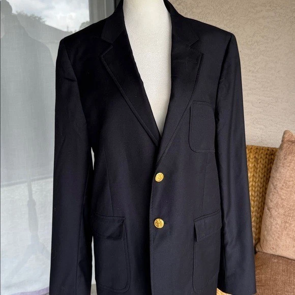 Loro Piana Brooks Brother Blazer Women’s Medium / Large Size 20 Black - Image 3 of 4