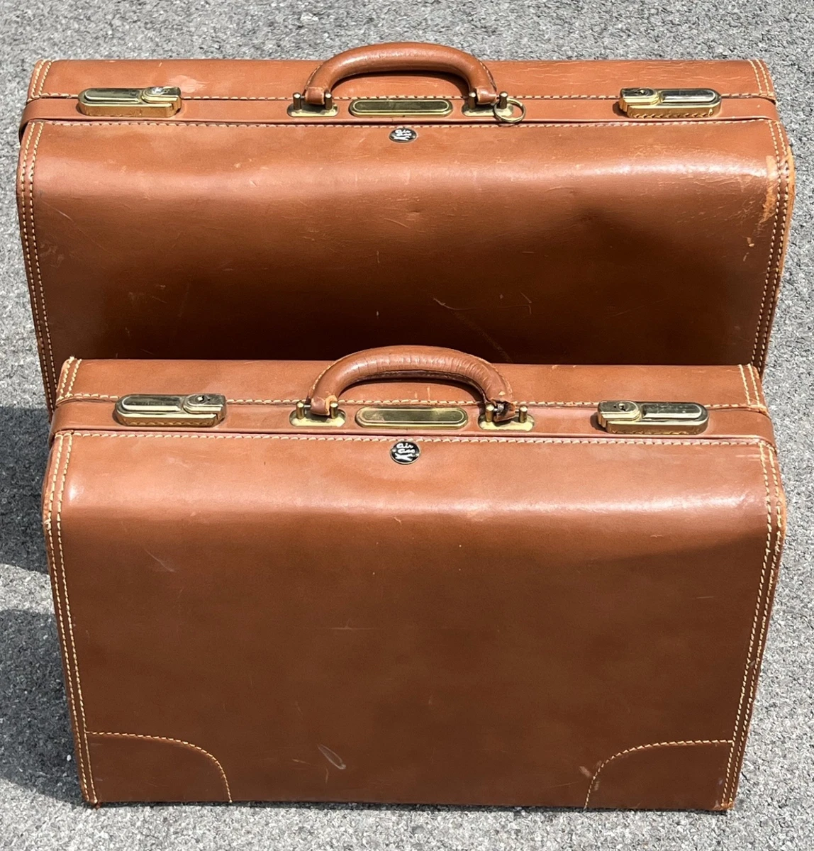 Leather 1950s Vintage Suitcases Travel Accessories for sale | eBay