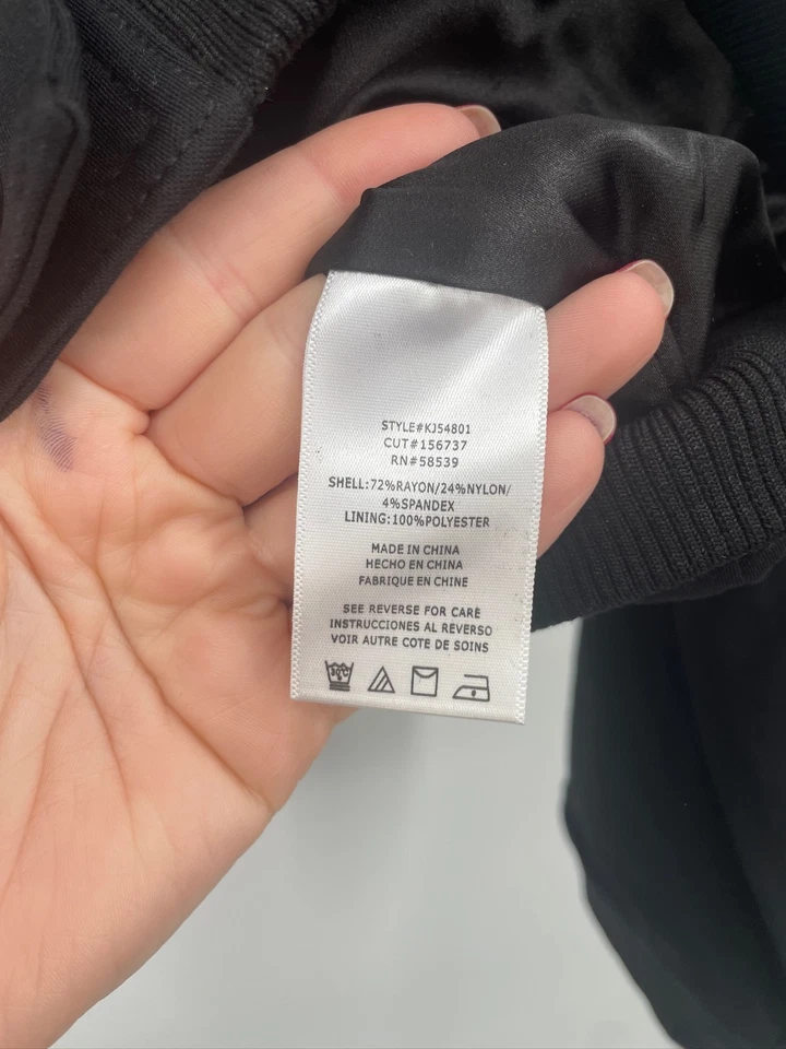 NWT KUT from the Kloth Faux Leather Moto Jacket Size Large - Image 4 of 4