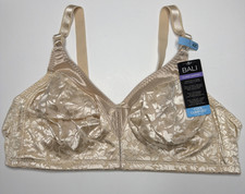 Bali Women's Double Support Spa Closure Wire-Free Bra Soft Taupe 42C NEW DF3372
