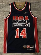 Nike 1992 Charles Barkley USA Dream Team Olympic Gold Basketball Jersey Size S
