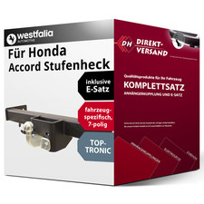 Für Accord VIII CU (Westfalia) Anhängerkupplung starr + E-Satz 7pol spezifisch