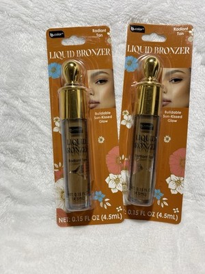 b.color Liquid Bronzer Radiant Tan Sun-Kissed Glow Paraben-Free set of 2