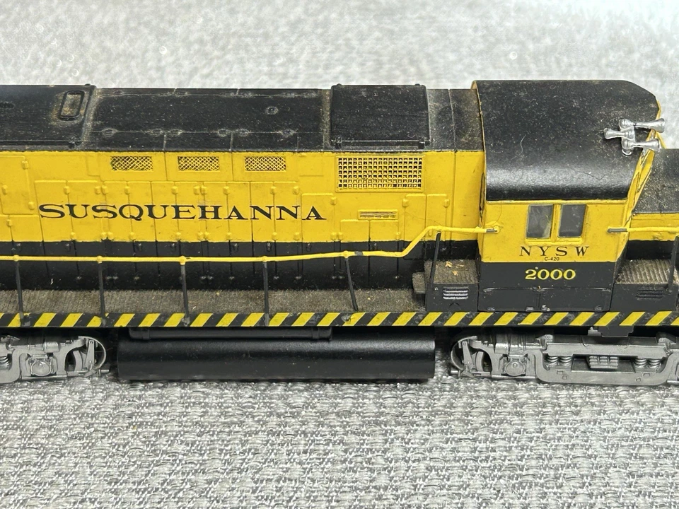 Lima HO Scale Susquehanna#2000 ALCO C420 Locomotive Runs Well No Box - Image 4 of 4