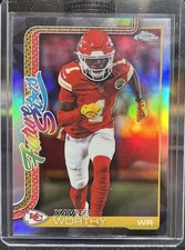 2025 Topps Chrome Football Xavier Worthy Future Stars Refractor #FS-5