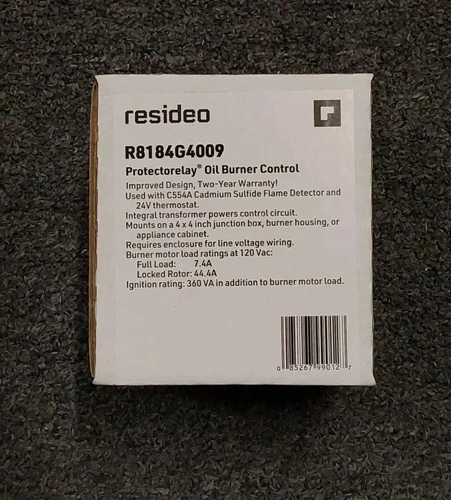 Brand New! Resideo R8184G4009 Protectorelay Oil Burner Control AC