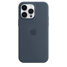 Genuine Apple iPhone 14 Pro Max Silicone Case / Cover - Storm Blue - New
