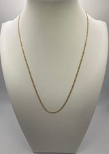 282-NEW 14K REAL yellow gold semi solid Cuban    chain 2.5mm .W.G