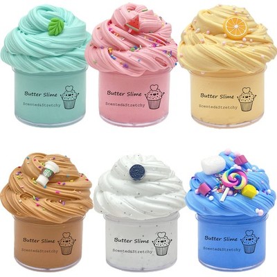 Butter Slime Kit 6 Pack Pre Made Sludge Toy for Party Favors, Super Small 