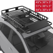 Roof Rack Basket Rooftop Cargo Carrier Universal Luggage Holder with Extension