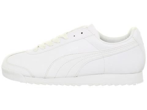 Big Kid's Puma Roma Basic Jr White/White (354259 14)