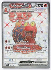 Magcargo ex 191/167 Twilight Masquerade Ultra Rare Full Art Holo