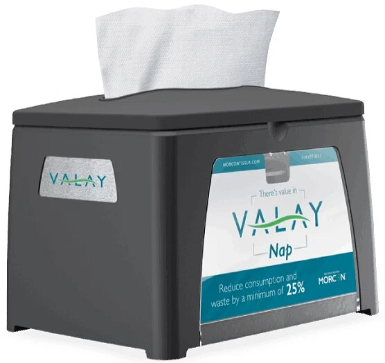Morcon Valay Tabletop Napkin Dispenser NT111 Model Y Black Double Window