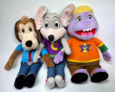 Chuck E Cheese Mascot Mr Munch Jasper T Jowls Plush Lot 23