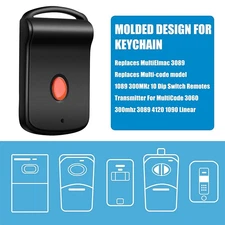 Gate Garage Door Opener 300MHz 10 DIP Code Remote Control Multicode 3089 308911