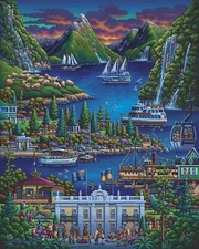 Jigsaw puzzle International Lake Wakatipu New Zealand South Island 500 piece NEW