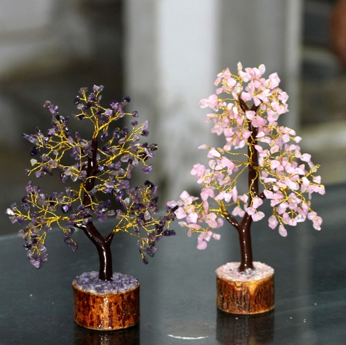 300 + Edelsteine Bonsai Baum des Lebens Zuhause Dekor Energie Heilung - Bild 9 von 53