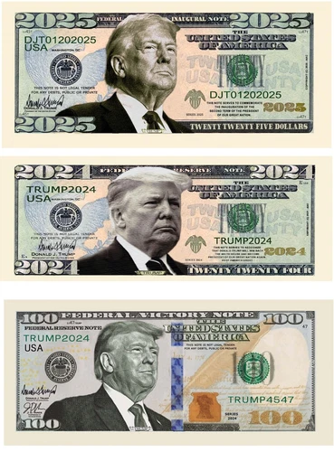 Pack of 102-Donald Trump COLLECTIBLE President Collectible Novelty Dollar Bills