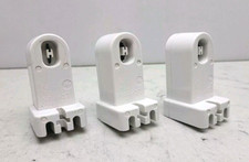 3 Pak Leviton 493 Fluorescent Lamp Holder Light Socket T8 T12 HO High Output End