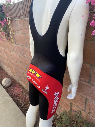 Nalini Lotto Cycling Padded Bib Bicycle Shorts, Mens 4 / Large, Made in Italy - Picture 6 of 8