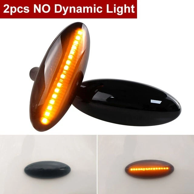 Luces marcadoras laterales de señal LED ámbar con lente de humo para Toyota Corolla E140/150 06-11 Foto 2 de 4