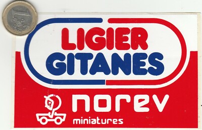 Autocollant / Sticker Formule 1 Ligier Gitanes – Vintage – Neuf