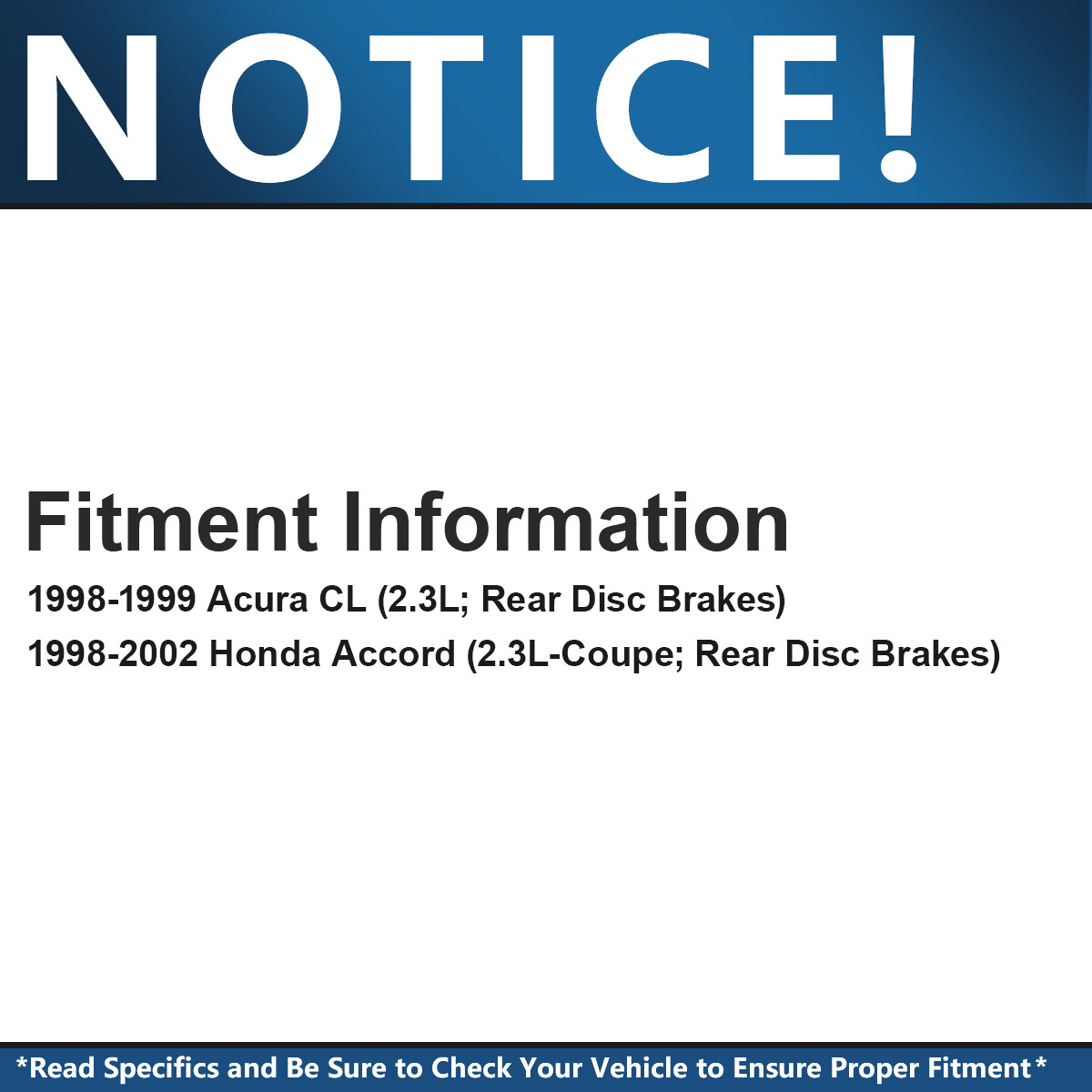 Front & Rear Brake Rotors + Brake Pads for 1998 1999 Honda Accord Acura CL 2.3L eBay