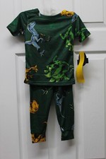 Jurassic World Boys Dinosaur SS All Over Print 2 Piece Pajama Set-Size 4-NWT