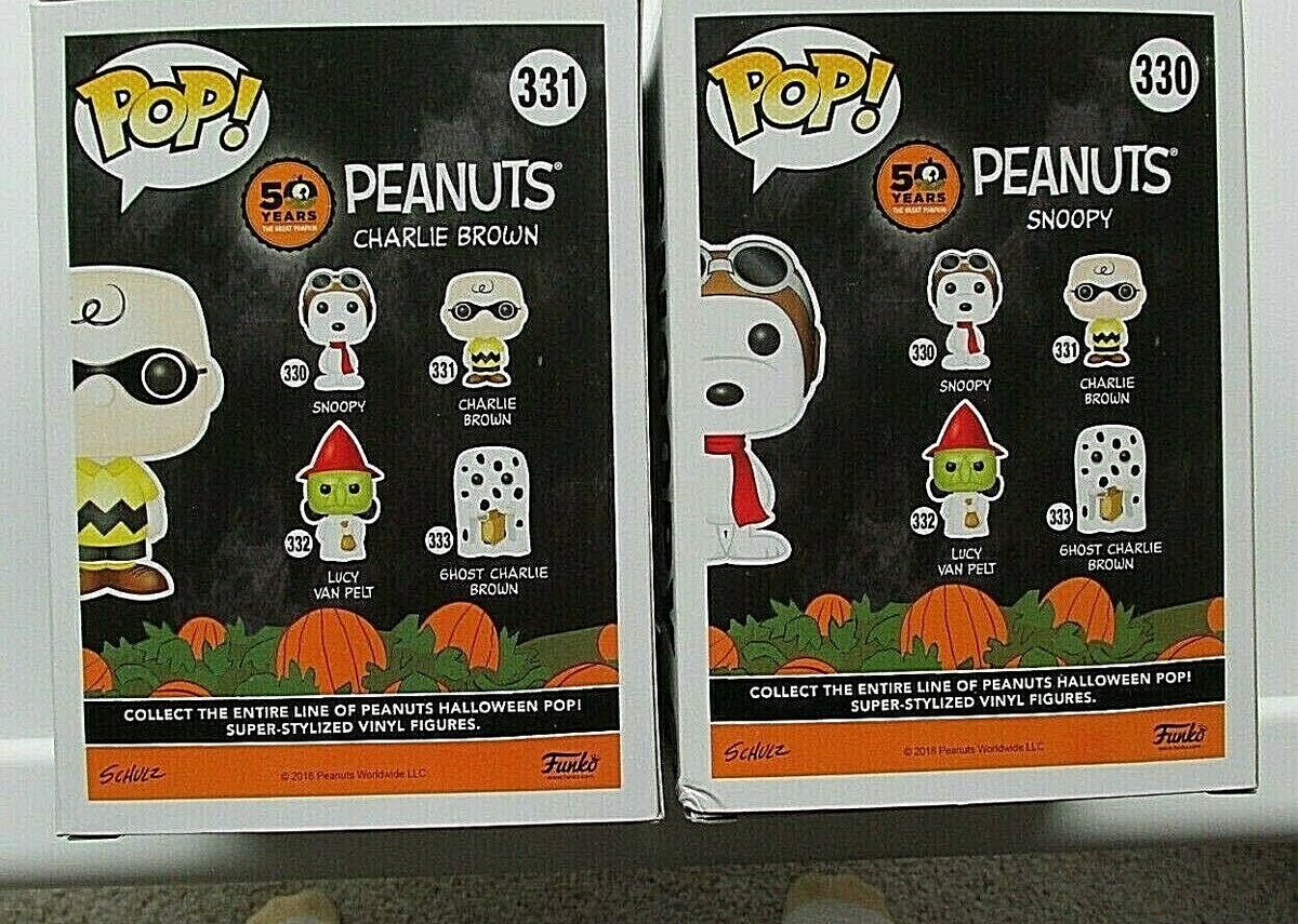 Snoopy Halloween Peanuts Funko Pop Charlie Brown Set 2 330 & 331