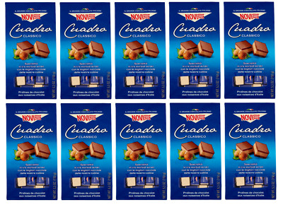10x Novi Cuadro Classico,Pralinen aus Gianduia-Schokolade und Haselnuss,150g