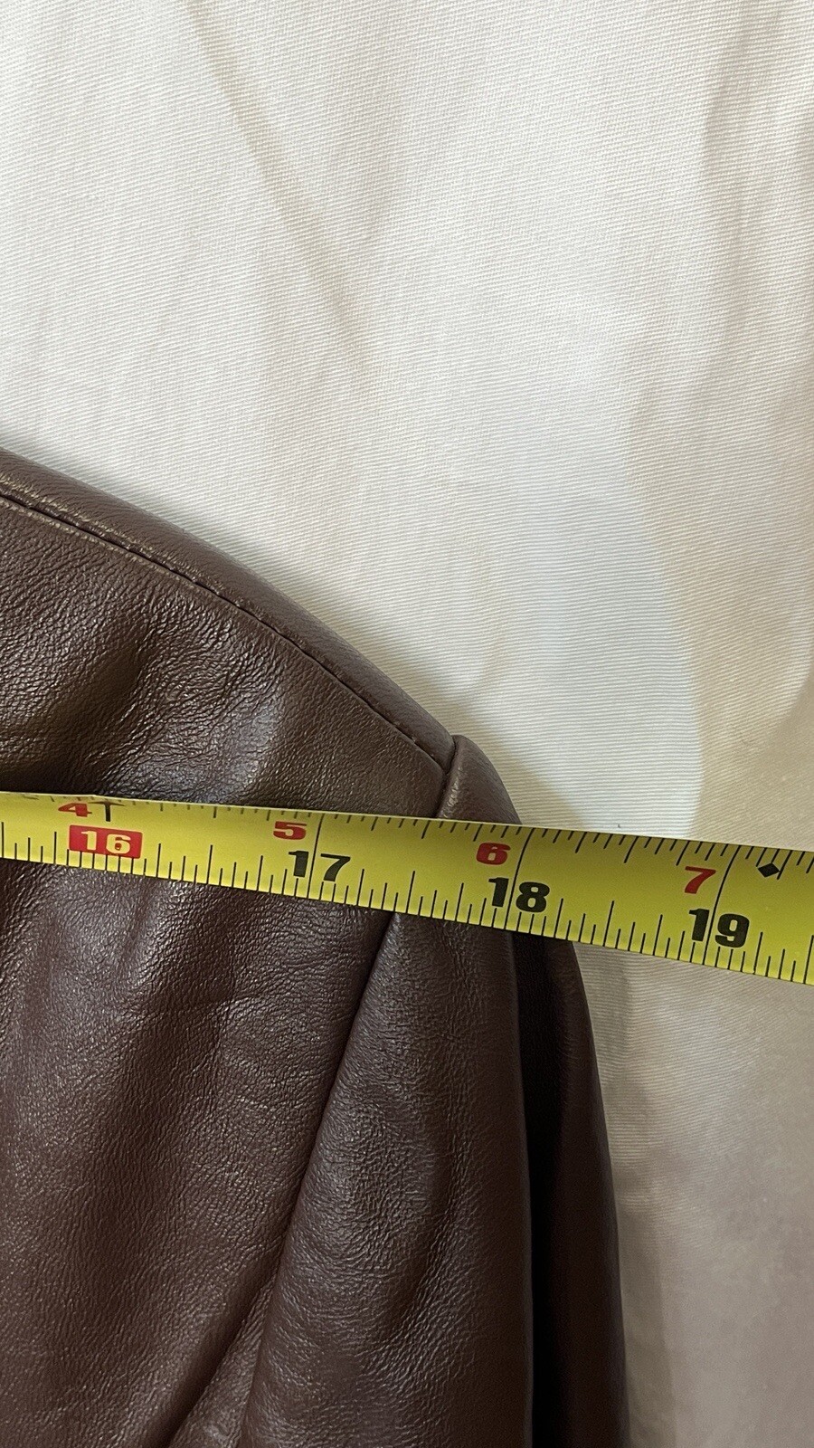 Pendleton Leather Jacket XL 3 Button Brown Acetat… - image 10