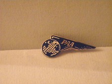 PAN AM AIRLINE PIN ATLANTIC REGION PAN AMERICAN SILVERTONE WING PILOT GIFT