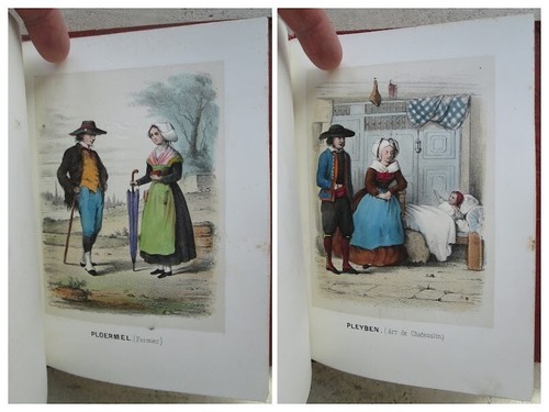 SOUVENIR DE BRETAGNE : Album de 24 planches de costumes réhaussés en couleurs. - Picture 14 of 19