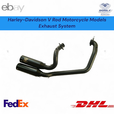 Harley V-Rod VRSCA Dual Muffler Pipe 2-2 Full Exhaust System