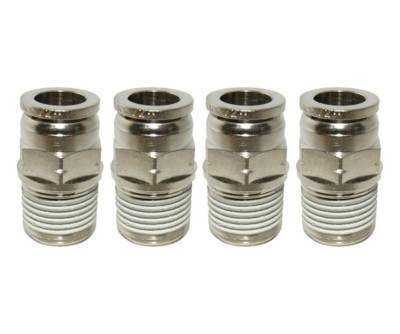 #ad 1 4quot; Hose X 1 4quot; NPT Push To Connect Straight Male Connector Fittings 4 PACK $24.40