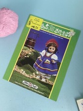 FIBRE CRAFT 1989 JILL 13 INCH BED DOLL CROCHET PATTERN LOT OOP 187