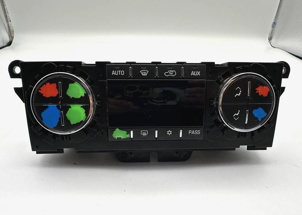 OEM 07-12 Buick Enclave Acadia aquecedor CA temperatura temperatura interruptor de clima controle - Imagem 2 de 4
