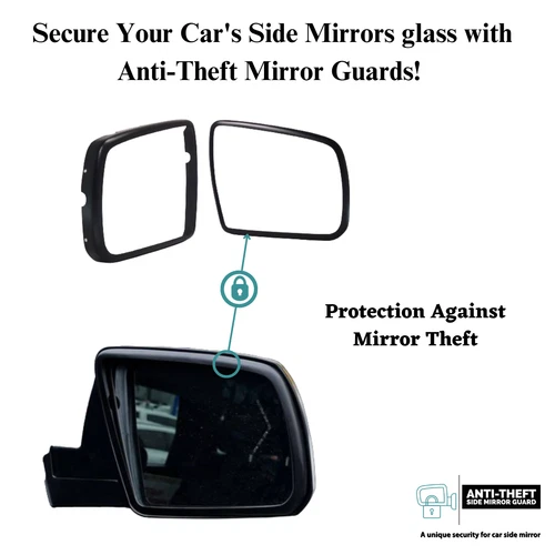 Anti-Theft Metal Mirror Guard fits Toyota Tundra 2007-2021 Sequoia 2018-2022