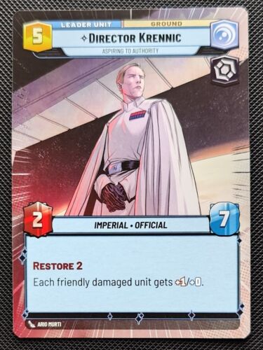 Director Krennic Leader 269 Hyperspace Common SOR Star Wars Unlimited TCG Card - Picture 1 of 1