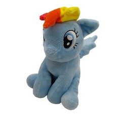 My Little Pony Rainbow Dash Piggy Bank Plush 2016 Blue Rainbow Read