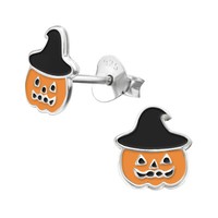 Halloween KüRbis Kinder Ohrringe 925 Silber MäDchen Ohrstecker Schmuck