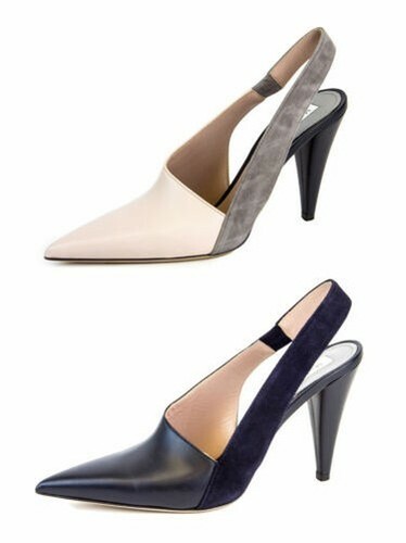 Max mara women cresta slingback leather 